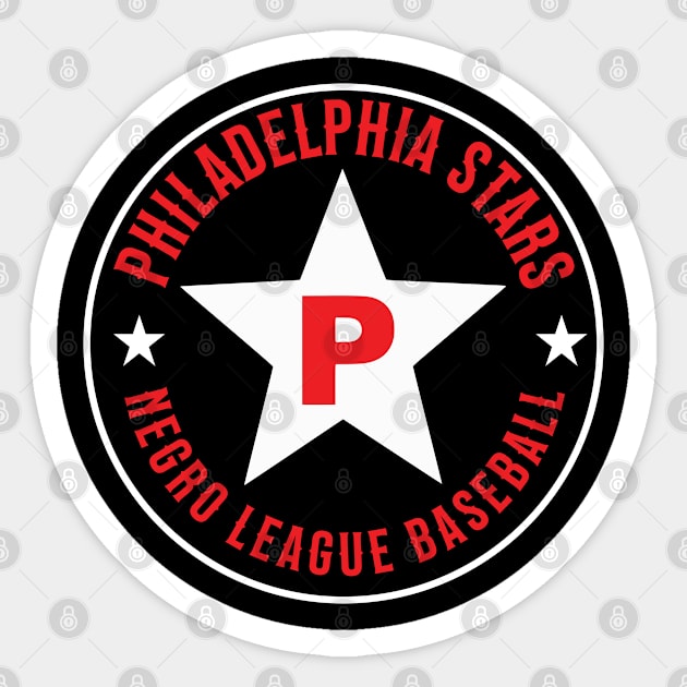 The Philadelphia Stars - Negro Leagues Baseball - Tribute Star Sticker by UrbanLifeApparel